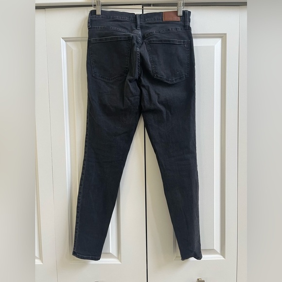 Madewell 9" High Rise Skinny Jeans in Black Frost Size 30 - Picture 6 of 8